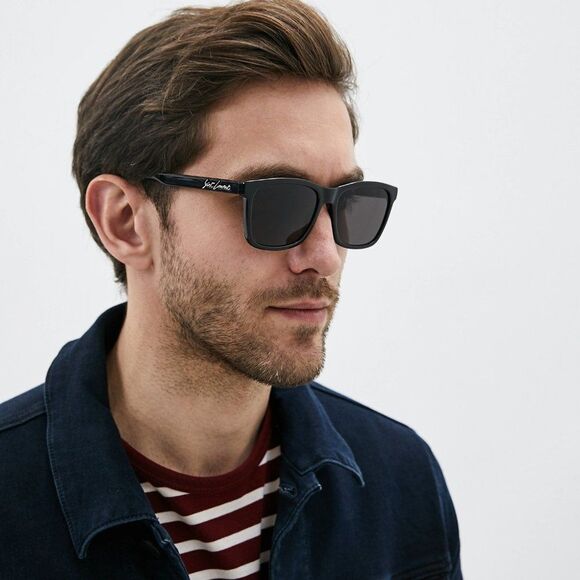 💯 NEW SAINT LAURENT SL318 001 BLACK GREY SUNGLASSES - Picture 10 of 12